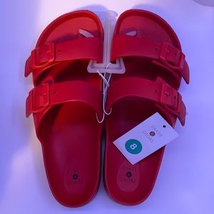 Cute red sandals